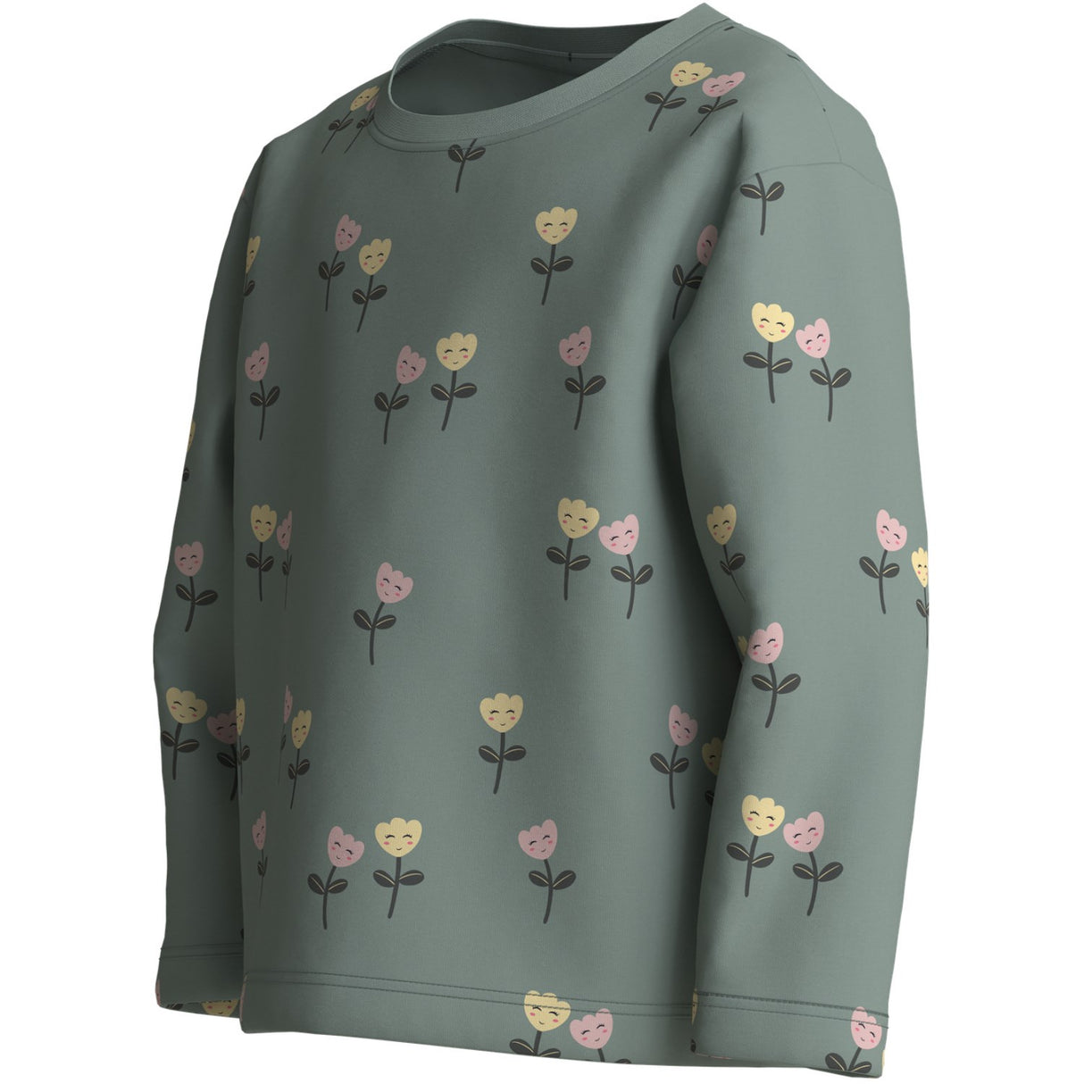 Name It Green Milieu Happy Flowers Nmfvelda Ls Nreg Topp