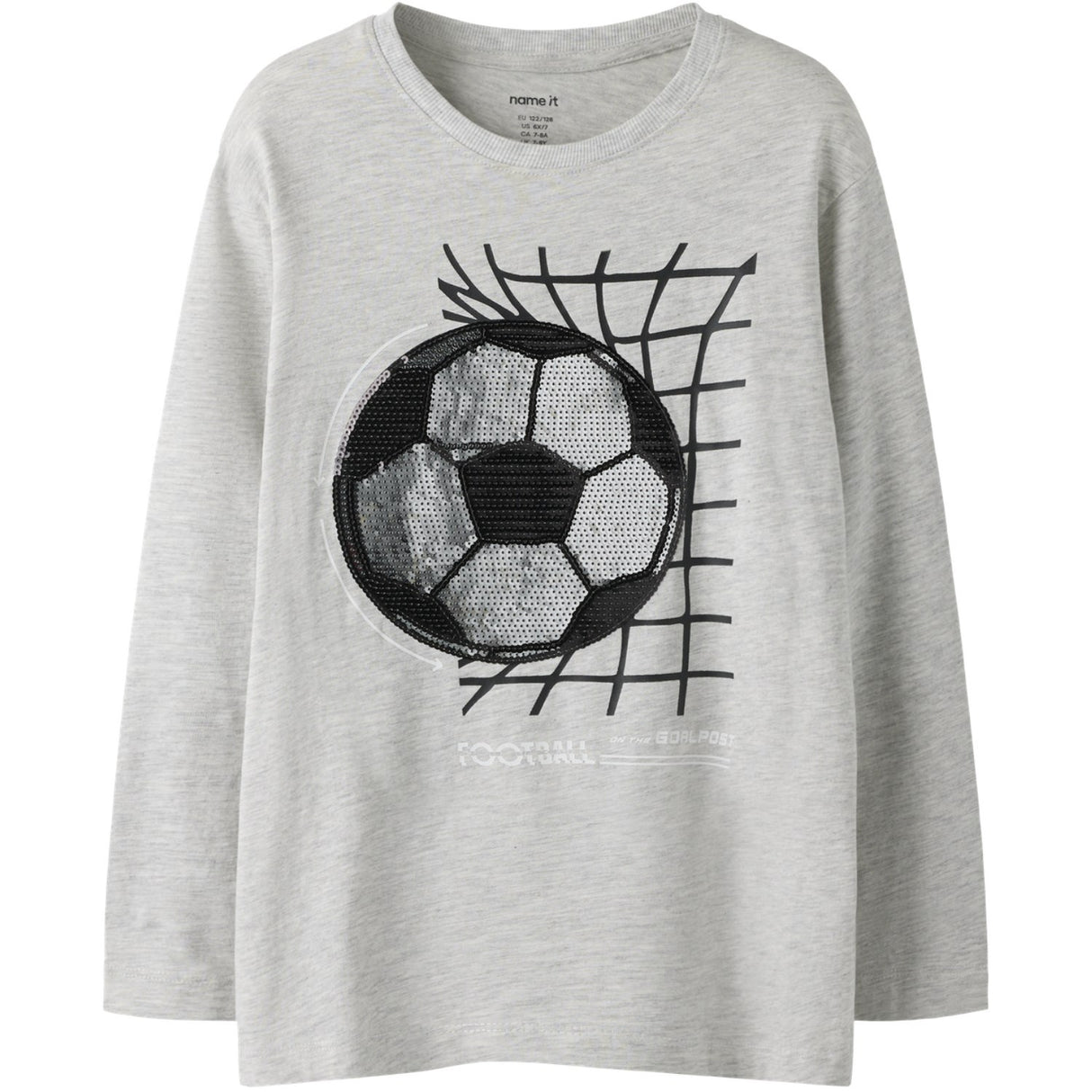 Name It Light Grey Melange Nkmdorak Ls Nreg Topp