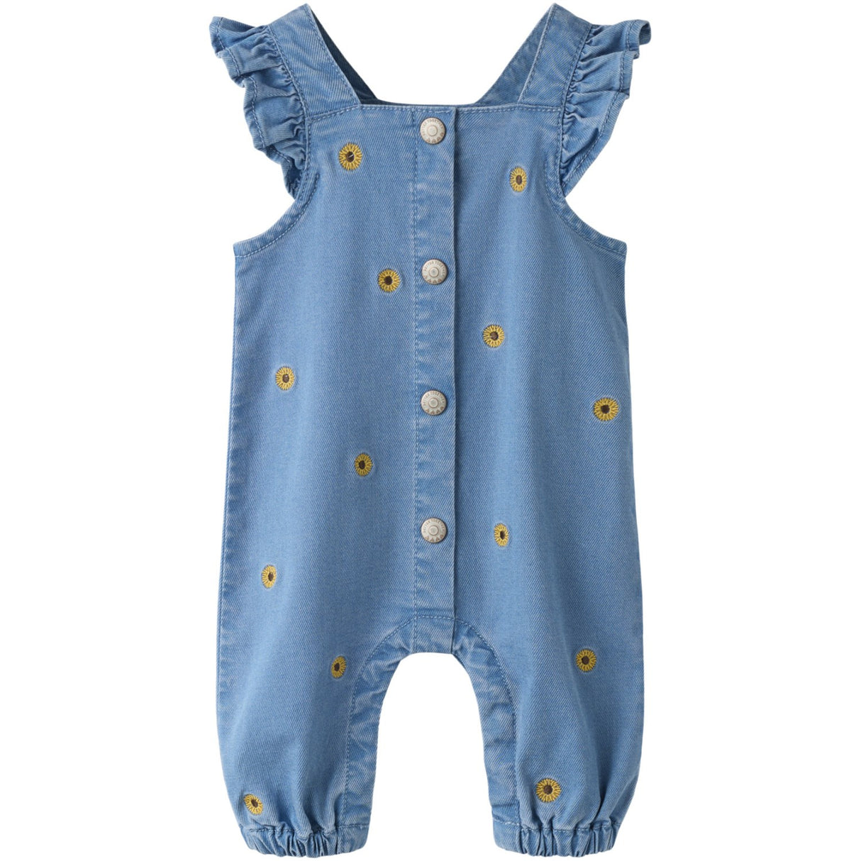 Name It Medium Blue Denim Sunflower Emb Nbfsage Dnm Overall 2232-Yb