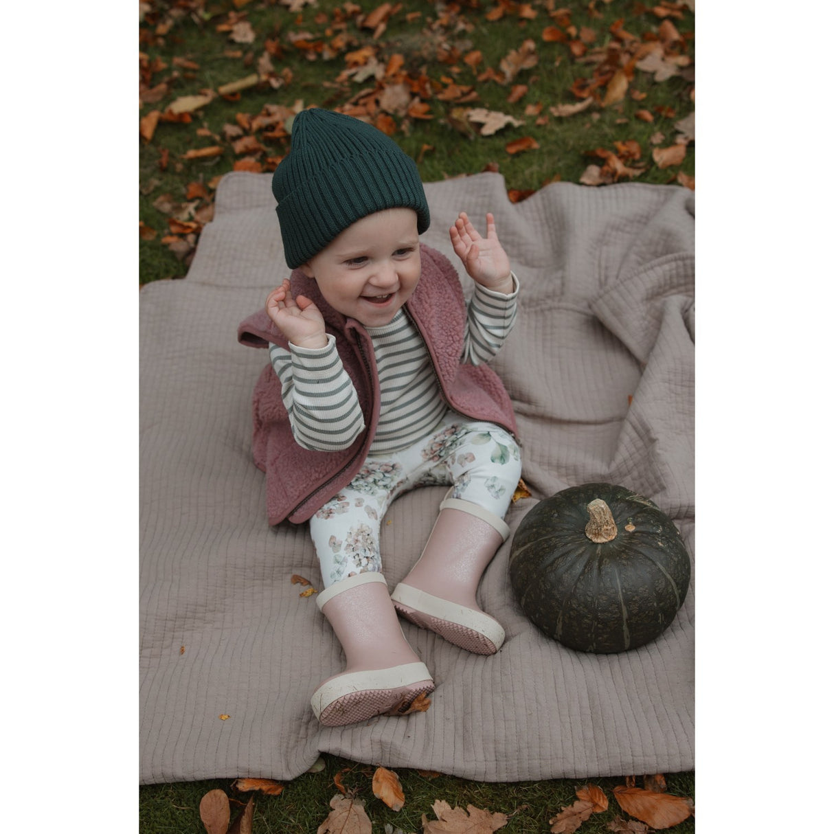 Petit Piao Eggnog Hydranger Aop Ppstar Leggings
