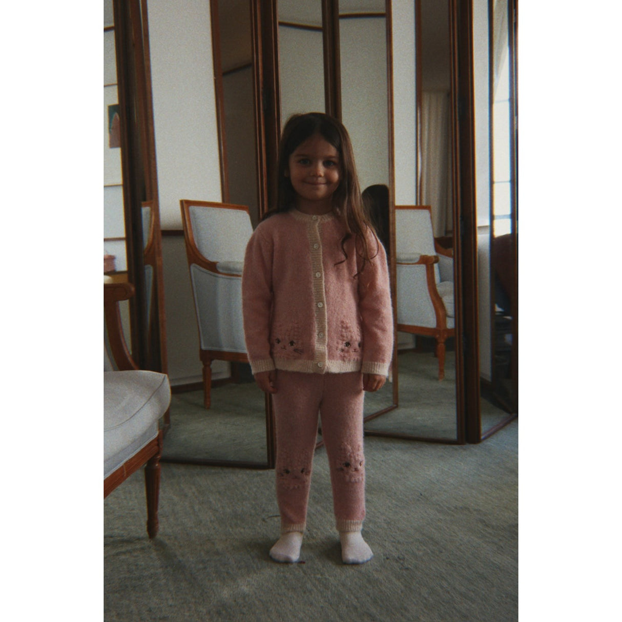 Konges Sløjd Silver Pink Kitty Cardigan