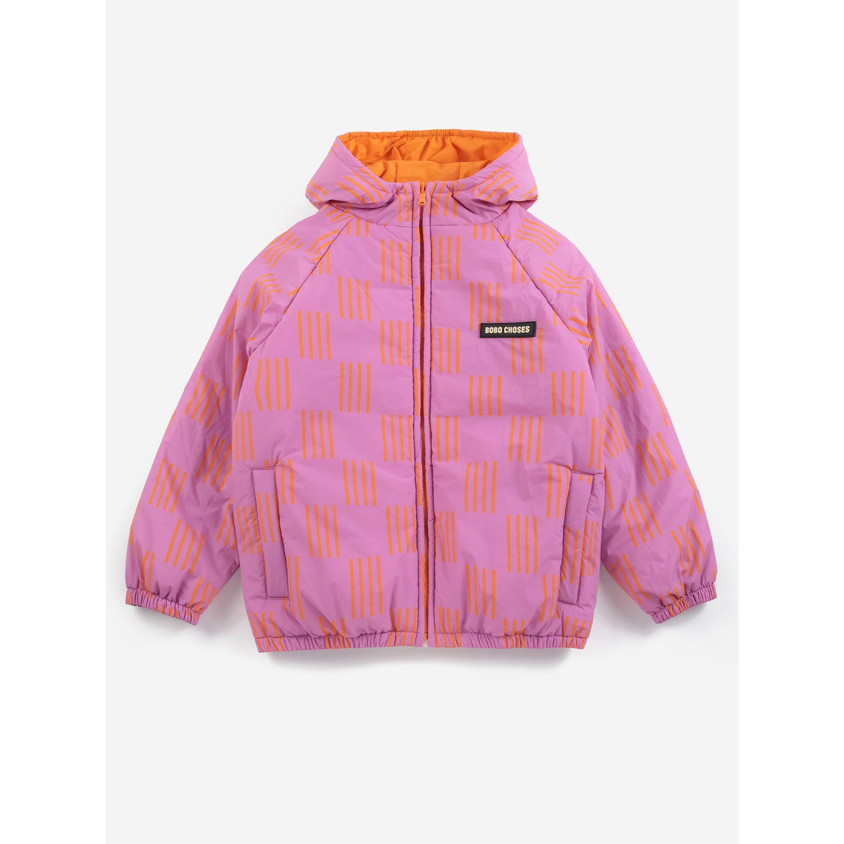Bobo Choses Fuchsia Almost Moiré All Över Vändbar Anorak