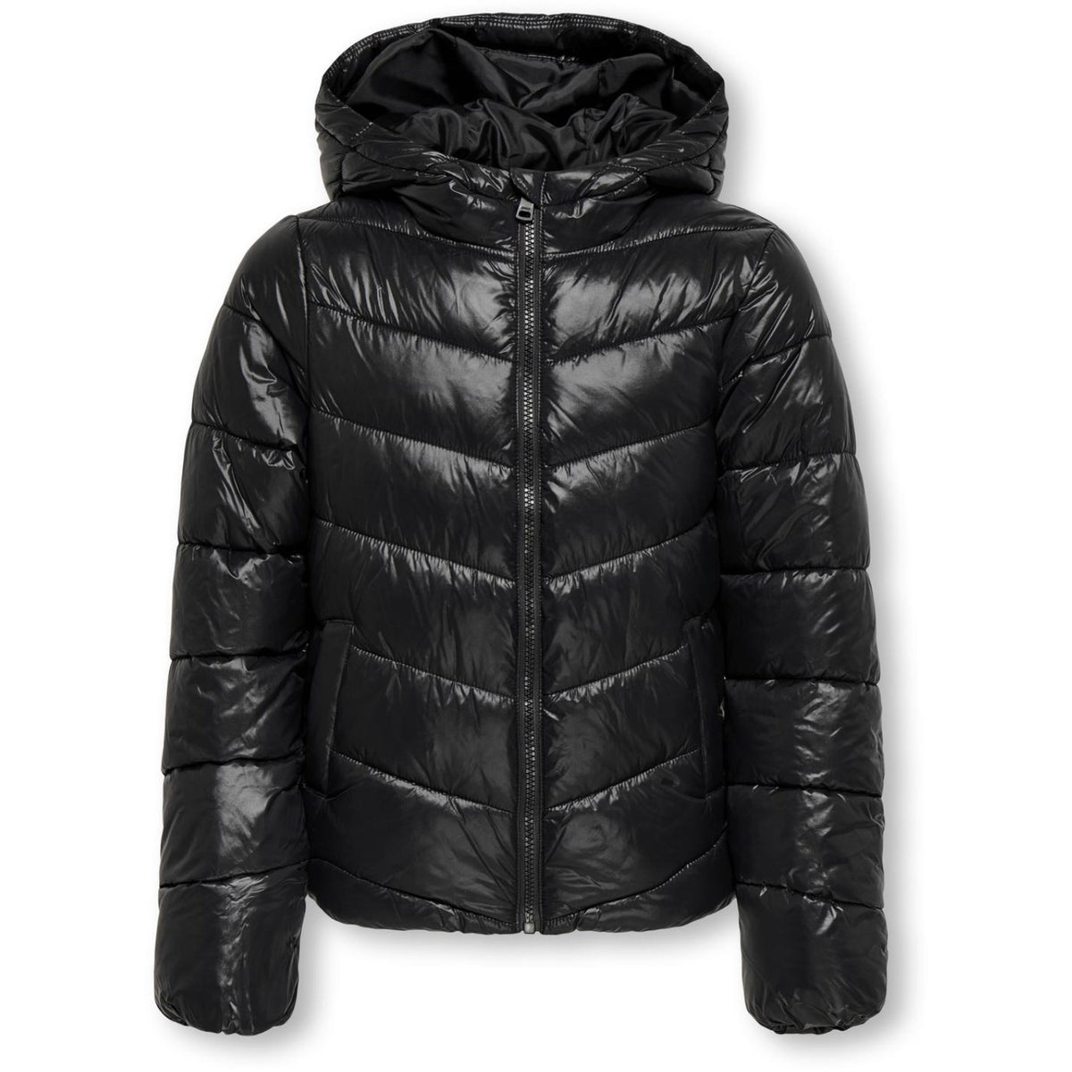 kids ONLY Black Kogkajsa Lys Quilt Huva Jkt Otw Noos