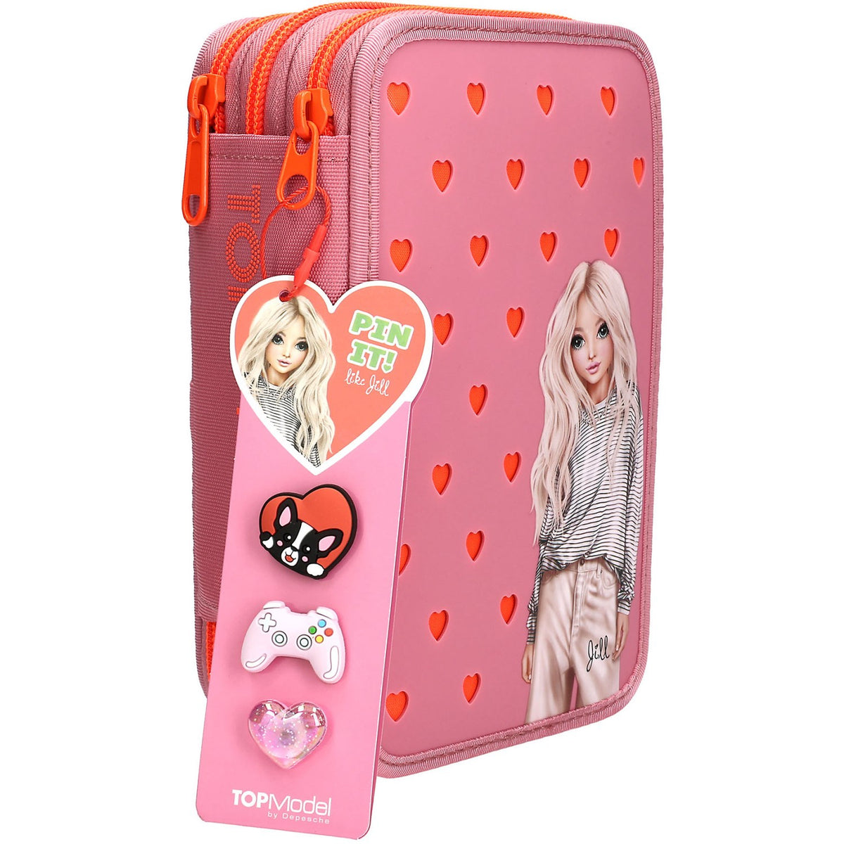 TOPModel Pin It Trippel Pennfodral Med Silicone Charms