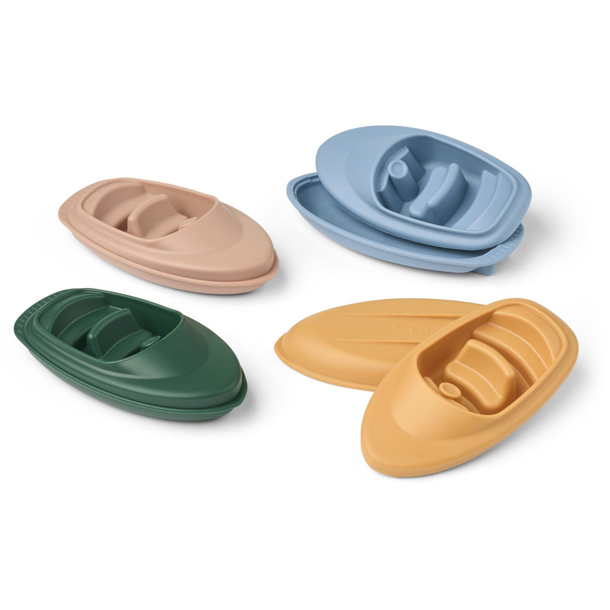 LIEWOOD Beach Blue Multi Mix Corin Boats 4-Pack