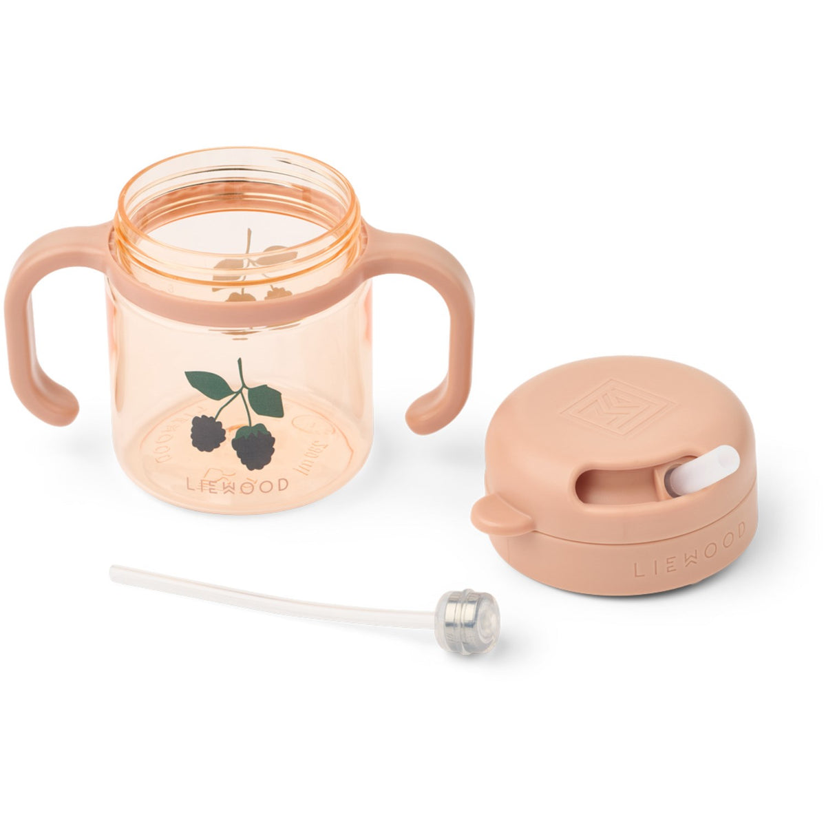 LIEWOOD Berry / Pale Tuscany Kai Tritan Strån Kopp 280ml