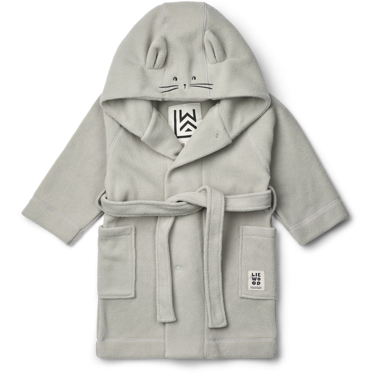 LIEWOOD Dove Blue Minik Rabbit Fleece Badrock