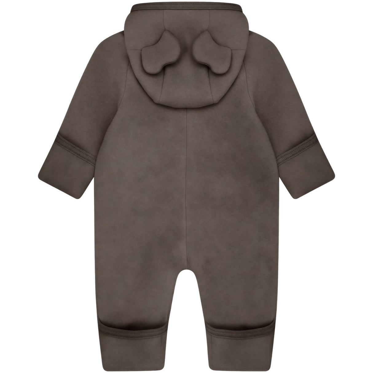 Huttelihut Brown Melange Sittvagnar Dräkt Ears Bomull Fleece