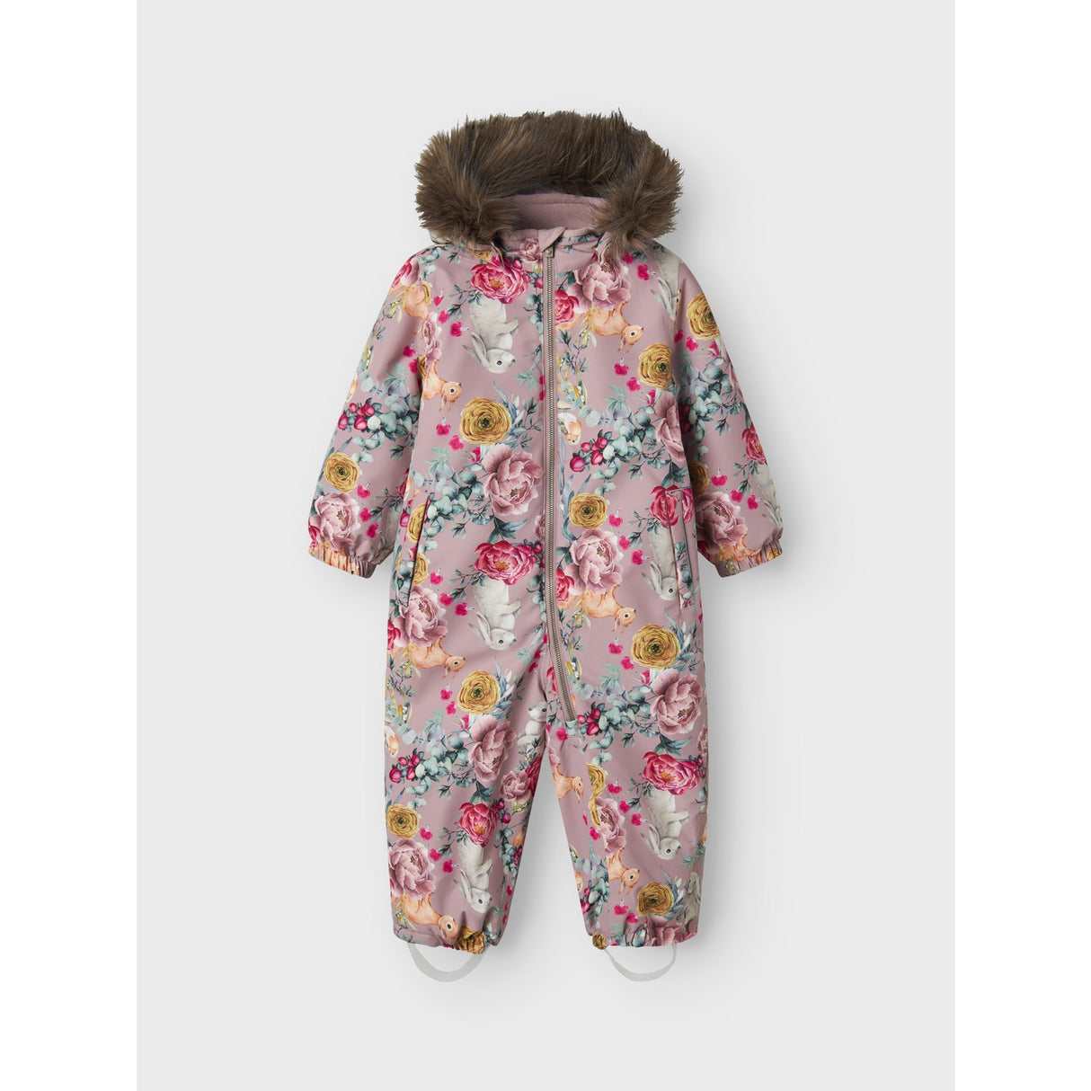 Name It Woodrose Flower Rabbit Nmfsnow10 Dräkt Aop Fo Noos