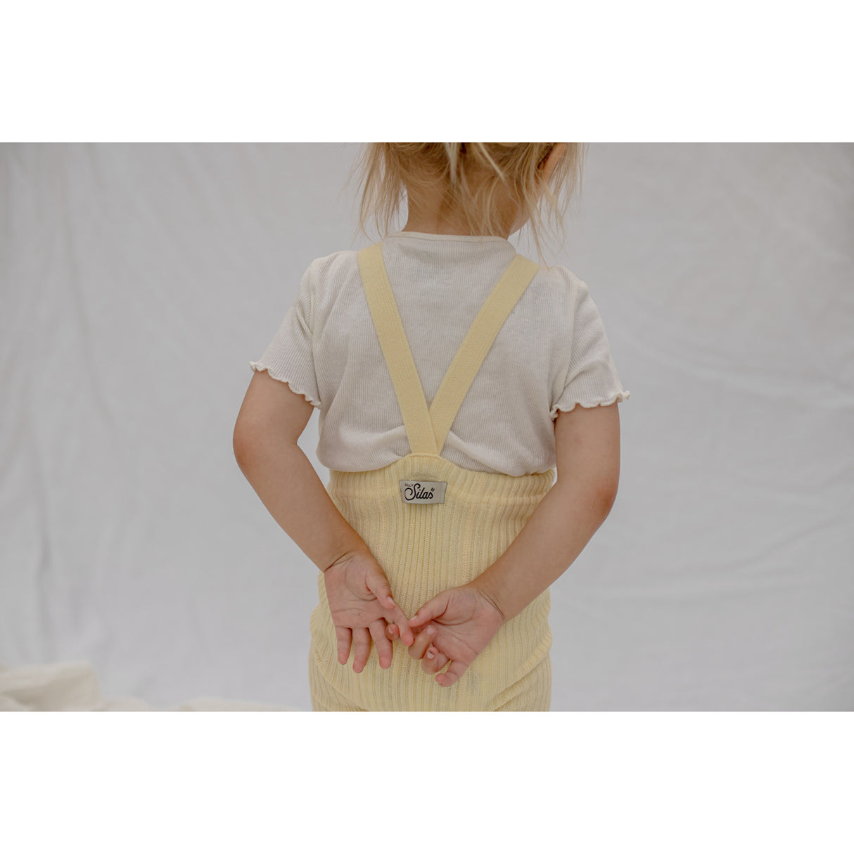 Silly Silas Hippy Footless Strumpbyxar Med Braces Lemon Icing