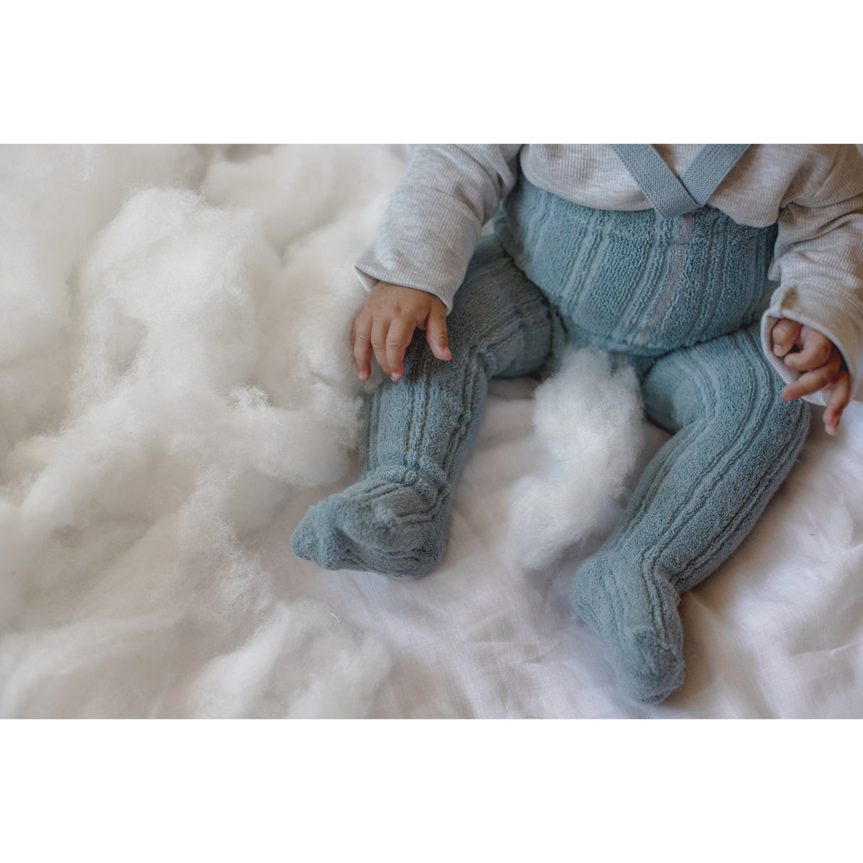 Silly Silas Granny Nallebjörn Strumpbyxar Med Braces Misty Blue