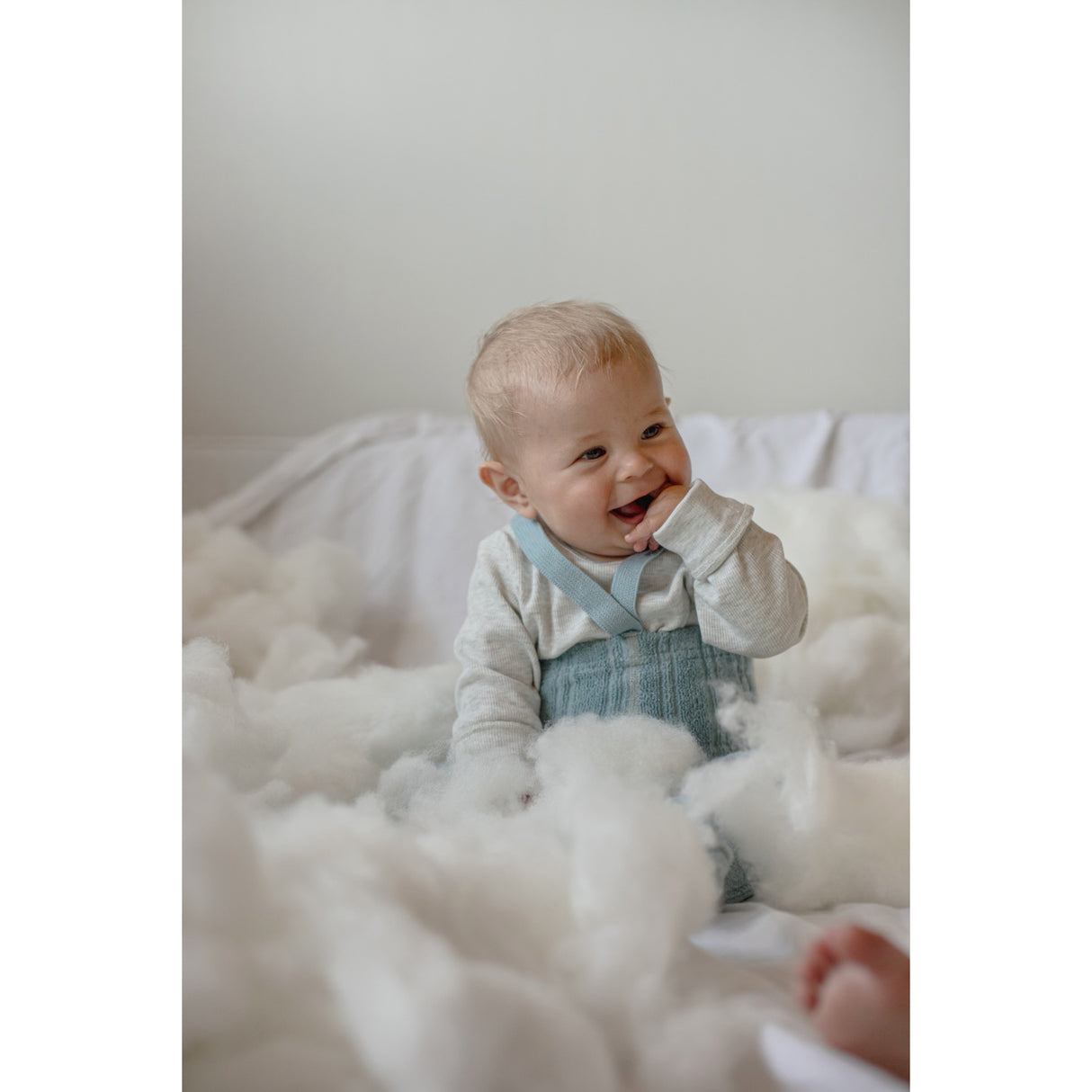 Silly Silas Granny Nallebjörn Strumpbyxar Med Braces Misty Blue