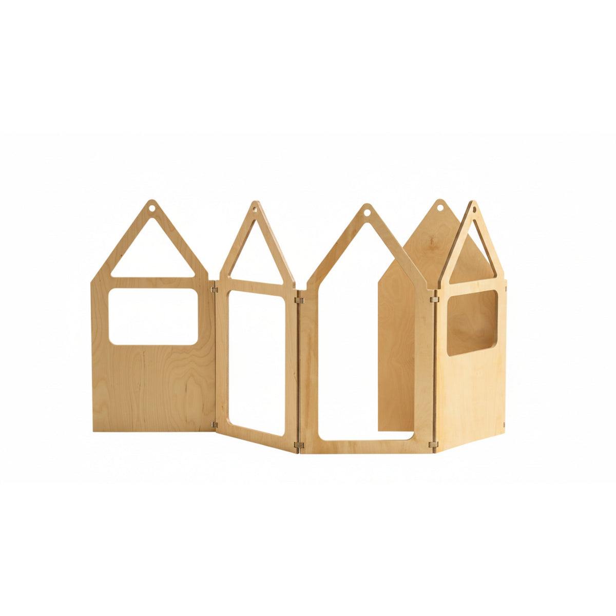 Duck Woodworks Natural Zig Zag House Plus