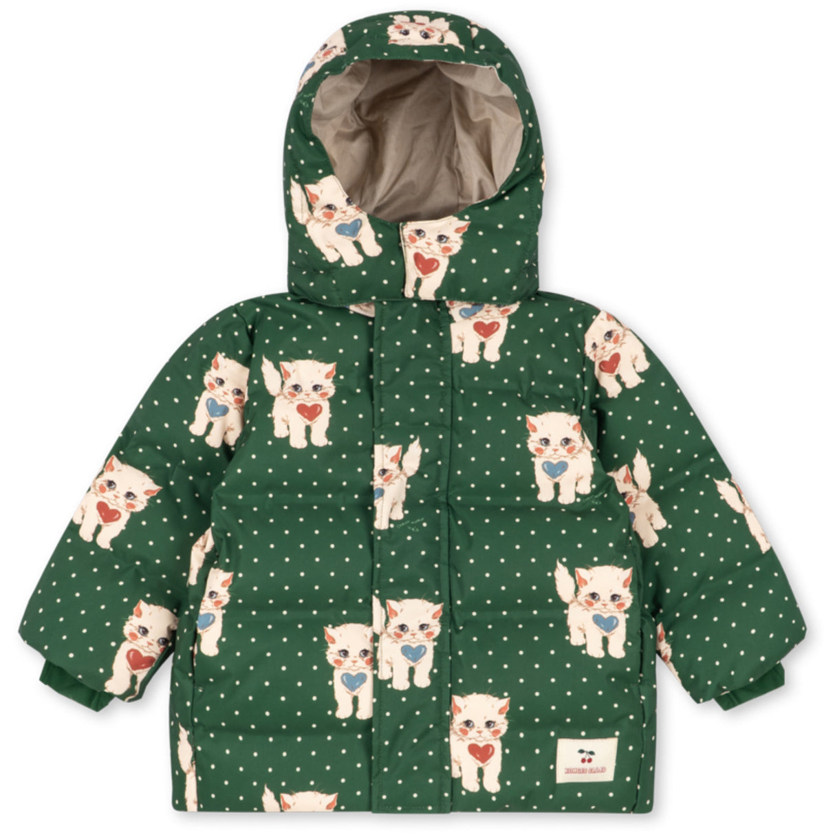 Konges Sløjd Dot Miao Verde Magnum Down Jacka Print Grs