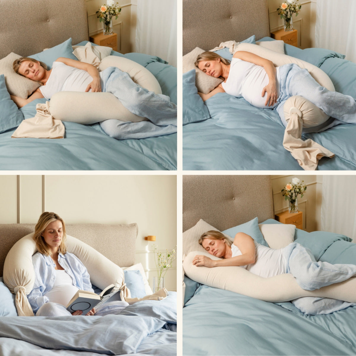 bbhugme Soft White Pregnancy Kudde