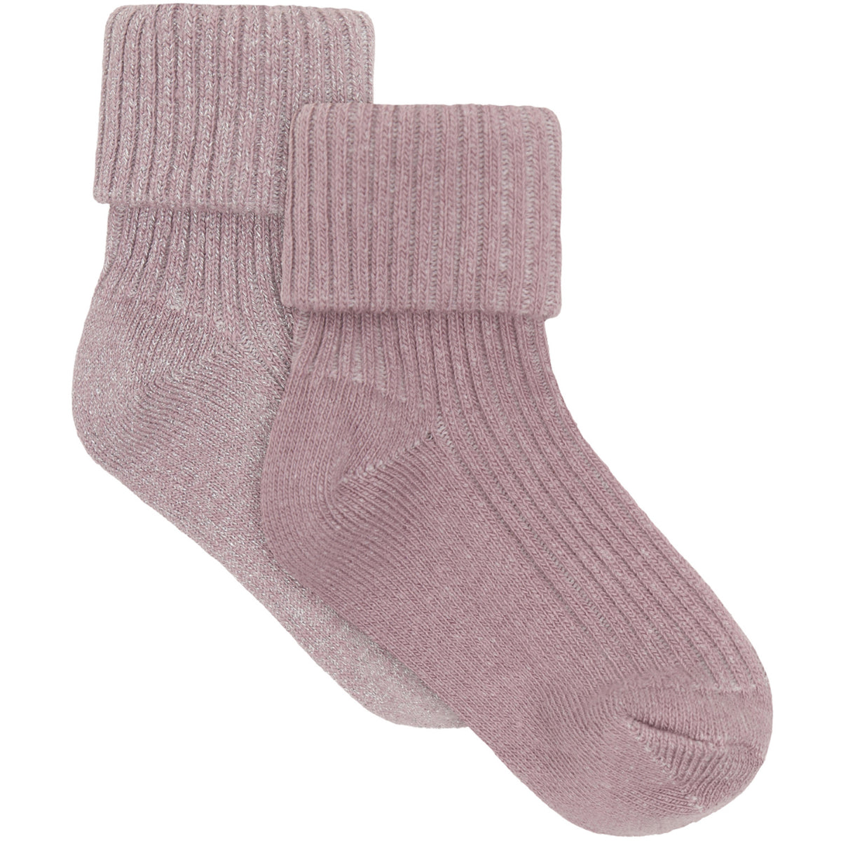 Minymo Elderberry Baby Rib Strumpor W.Glit (2-Pack)