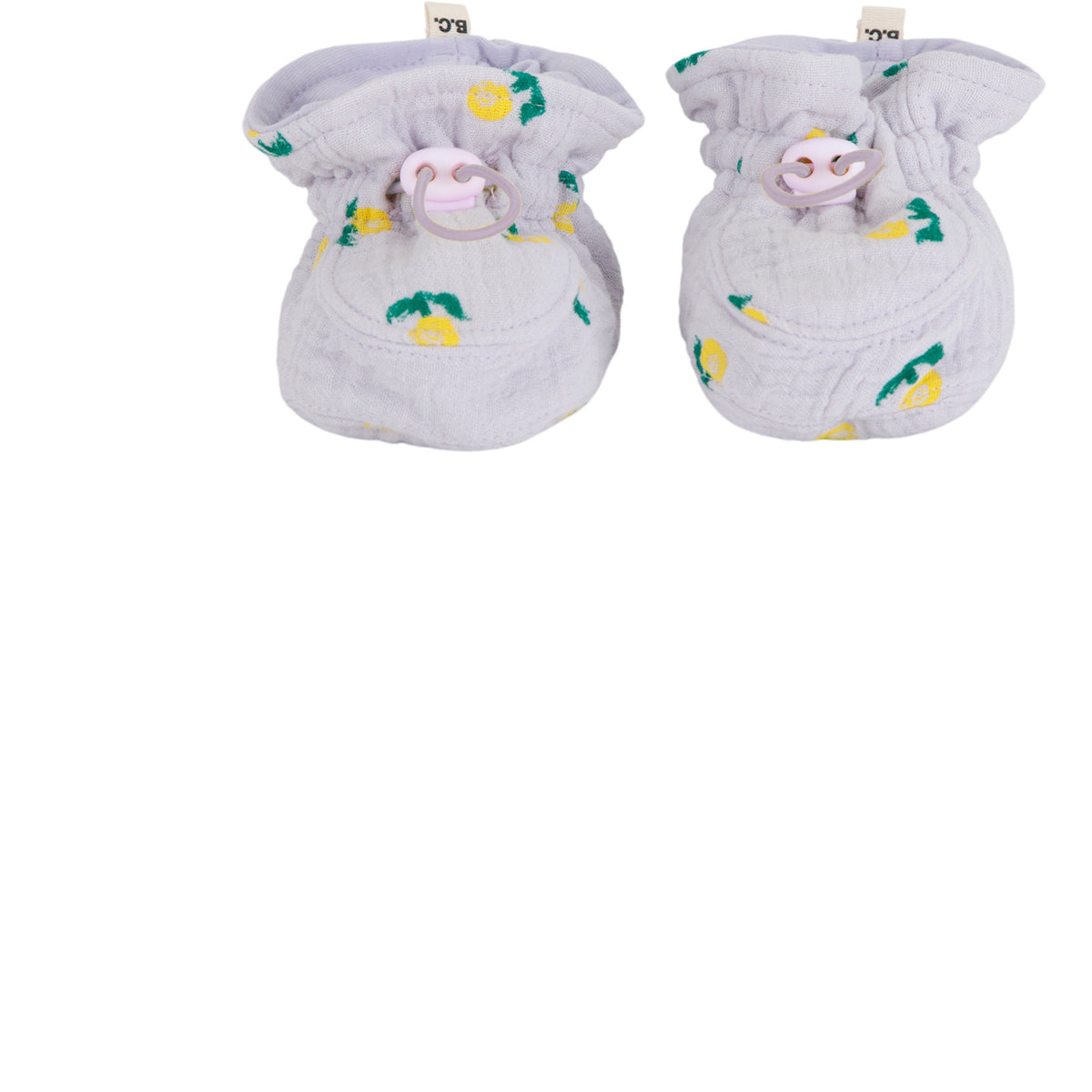 Bobo Choses Lavender Stamp Bloom All Över Baby Booties