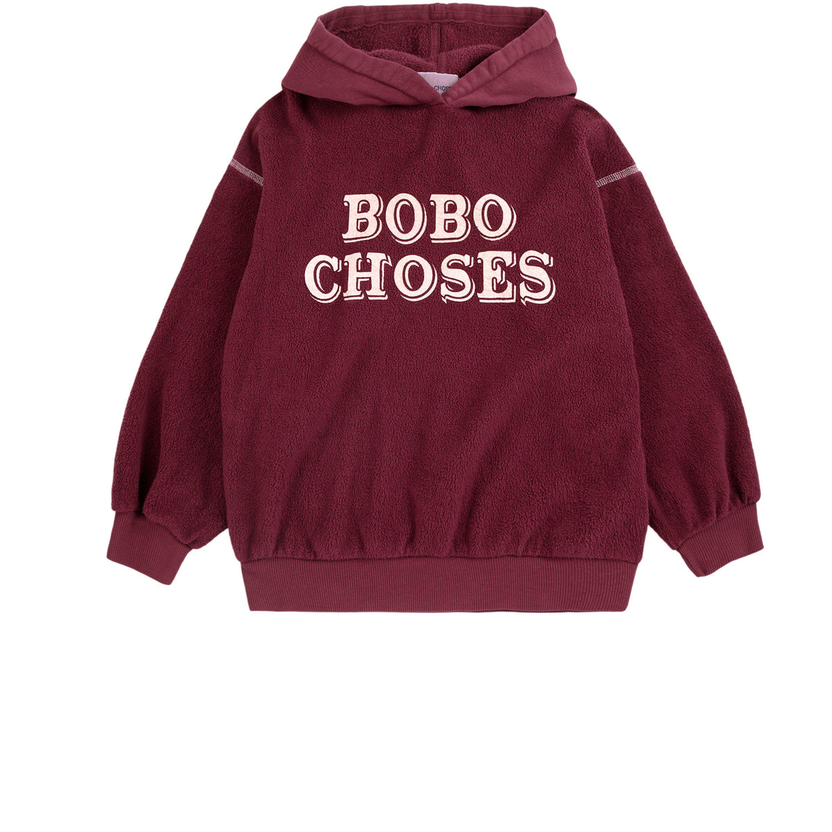 Bobo Choses Burgundy Red Bobo Choses Embossed Hoodies