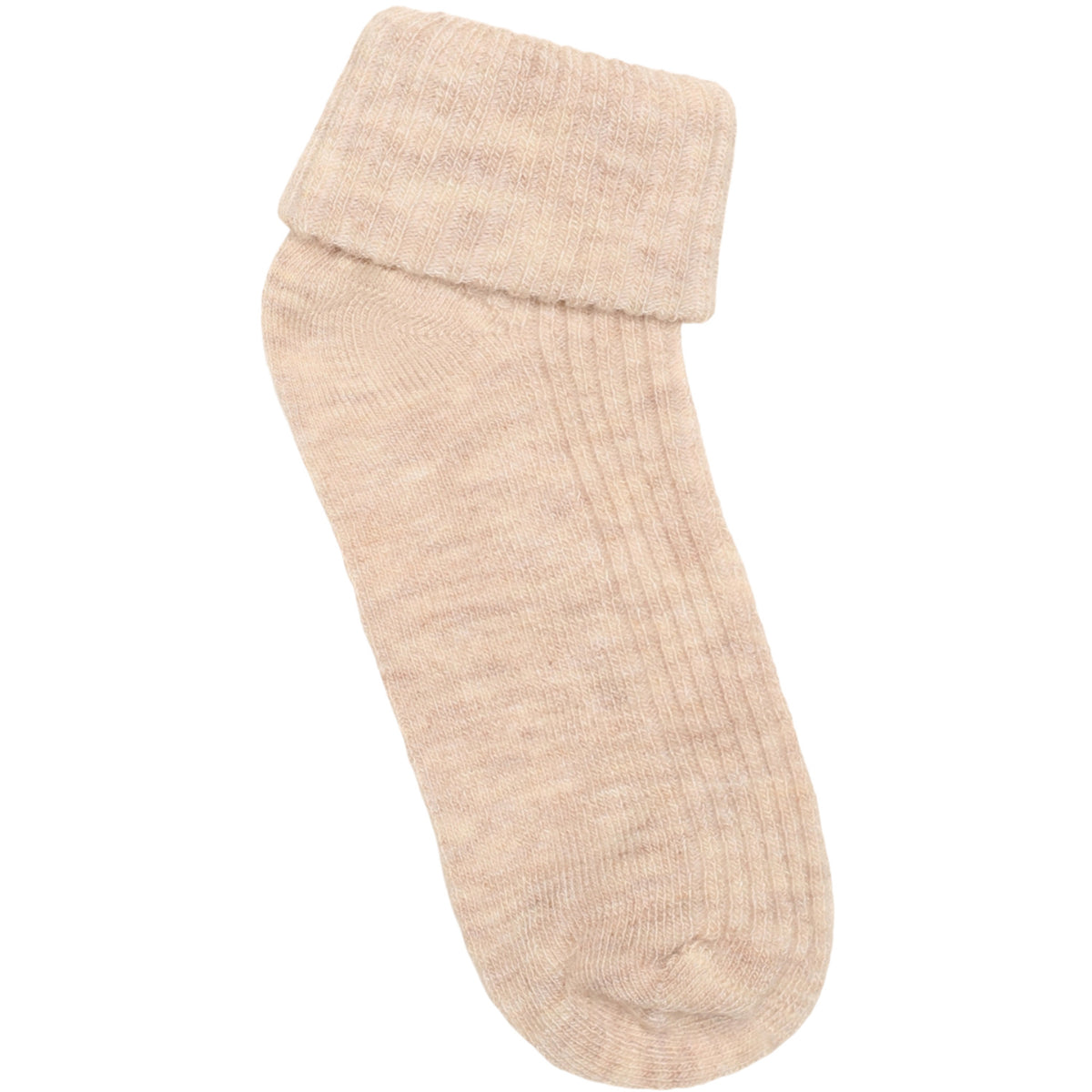 Minymo Sheer Bliss Melange Baby 2X2 Rib Ull Strumpor 2-Pack