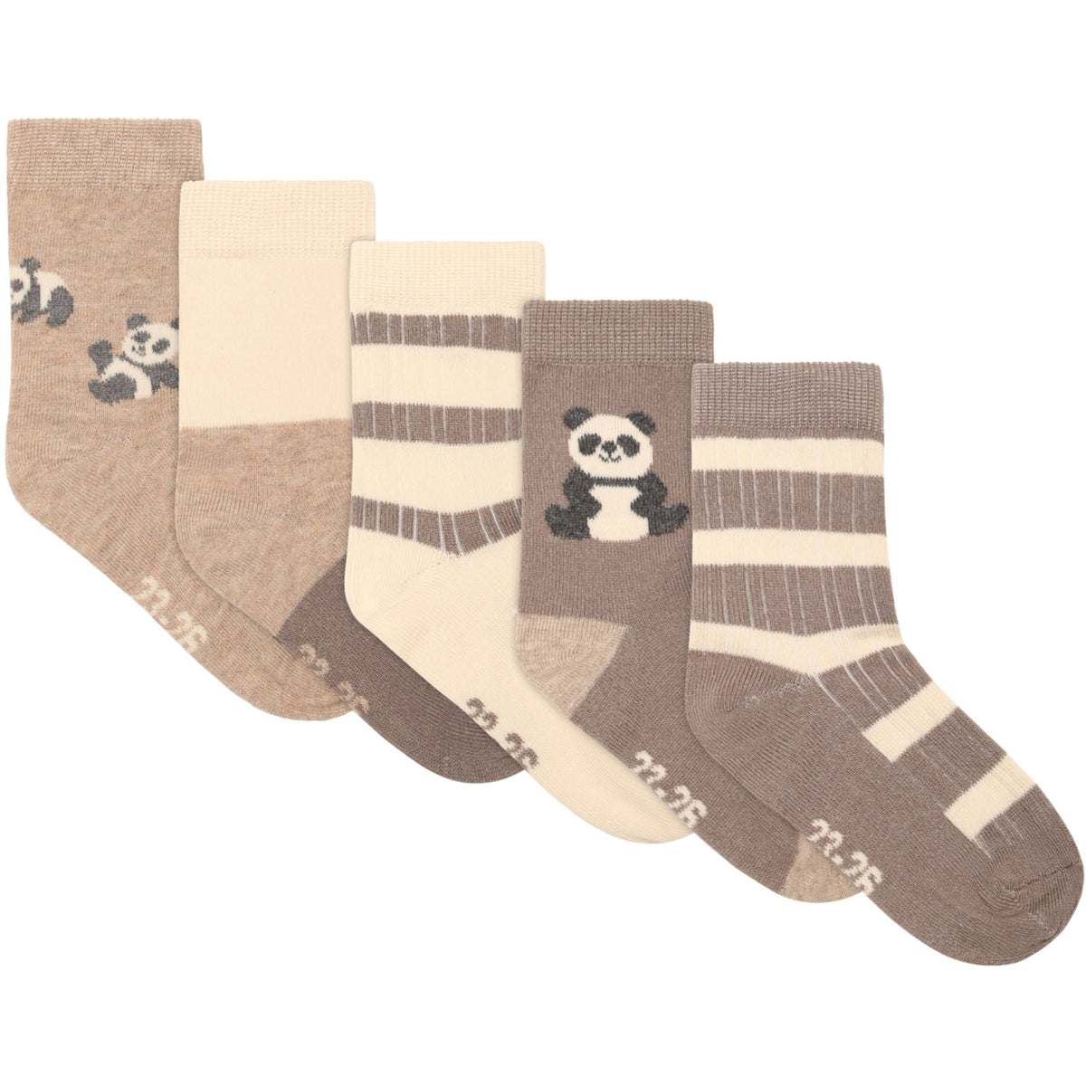 Minymo Offwhite Strumpor M/ Pattern (5-Pack)