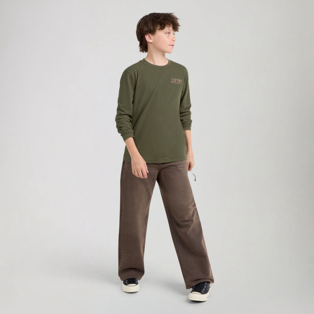 Levi's Olive Night I The Woods Ls Tee