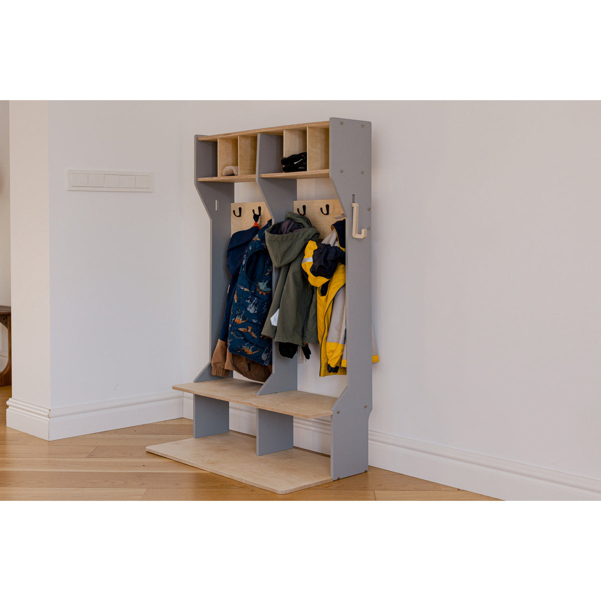 Duck Woodworks Grey Garderobe Outerwear Dubbel