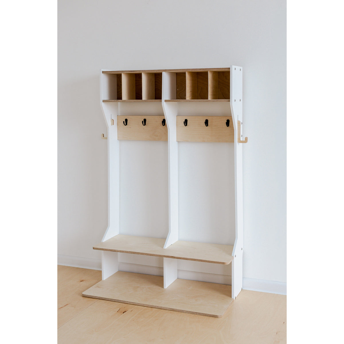 Duck Woodworks White Garderobe Outerwear Dubbel