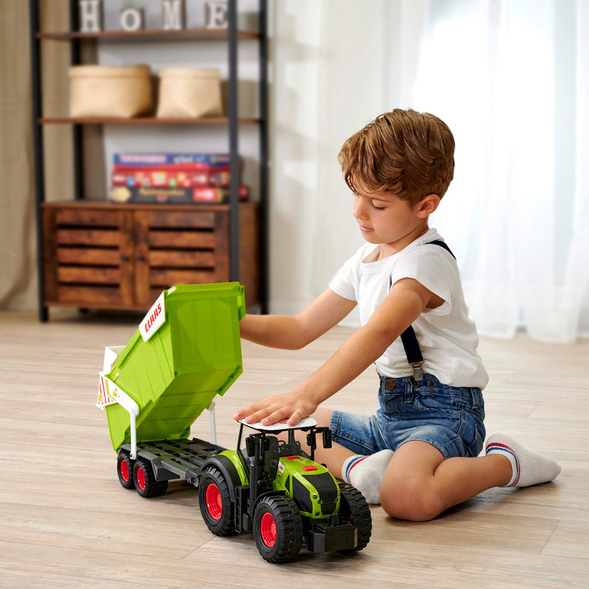 Dickie Toys CLAAS Traktor med hängare