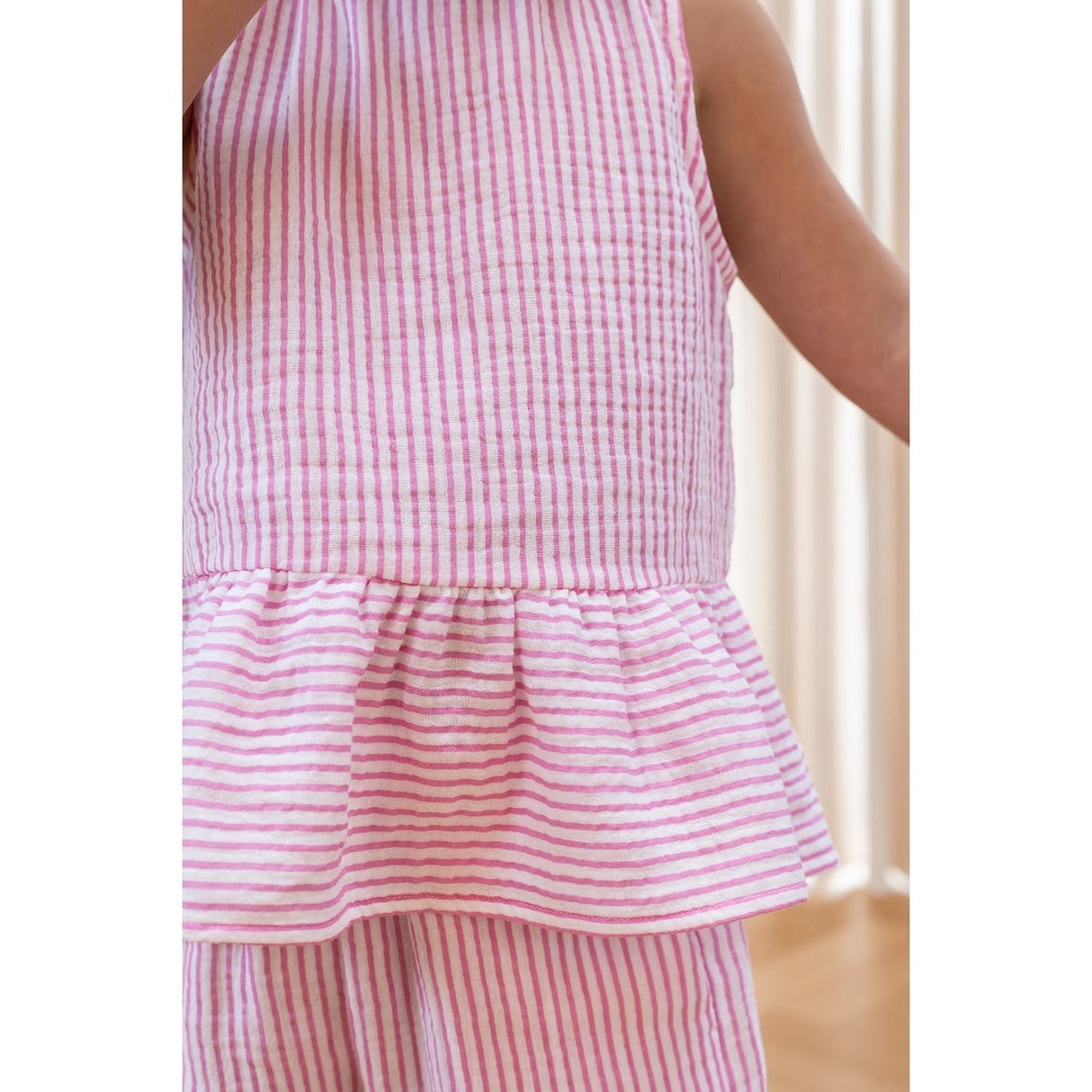 Fliink Cloud Dancer Rosa Randig Ciao Stripe Topp