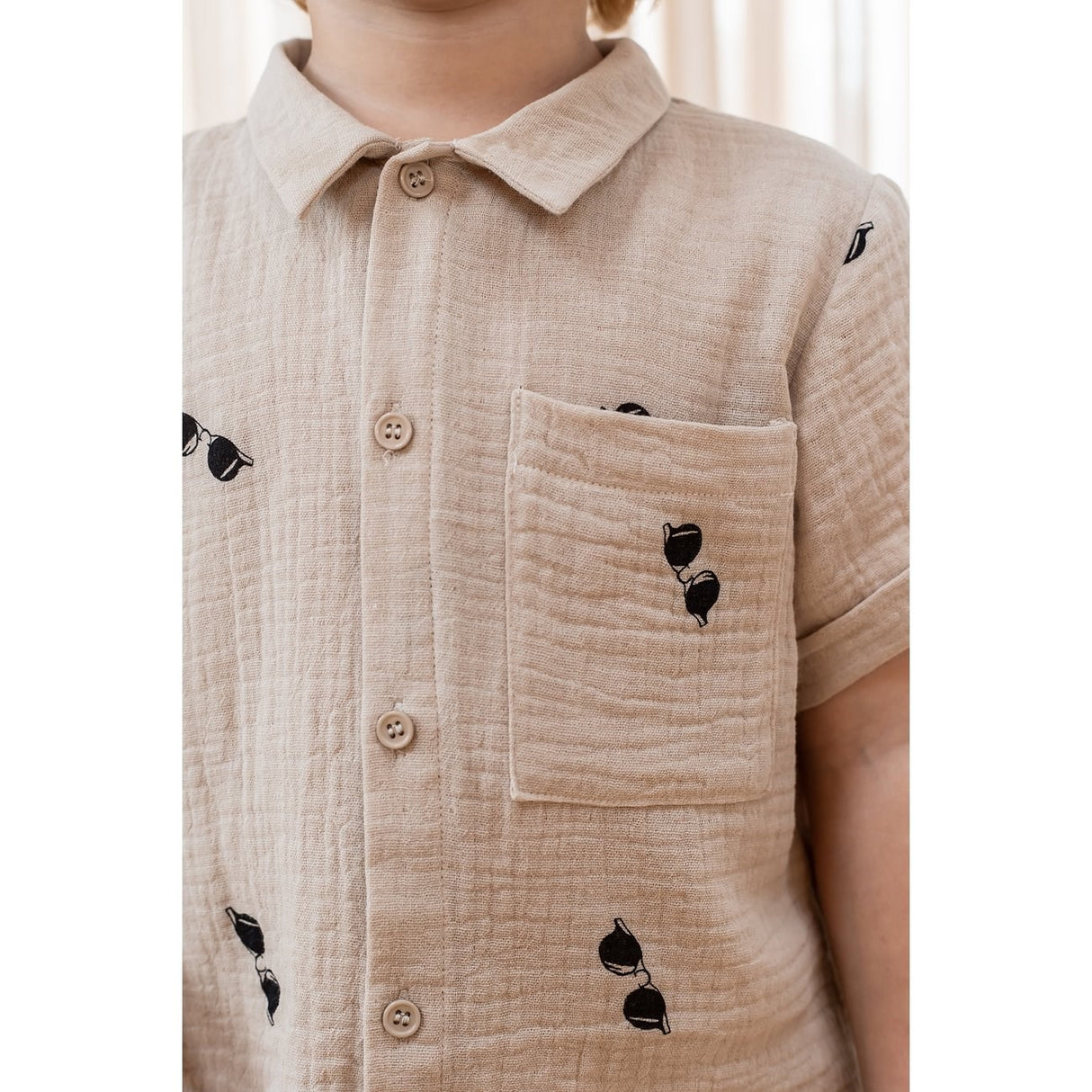 Fliink Humus Aop Hello Ss Skjorta