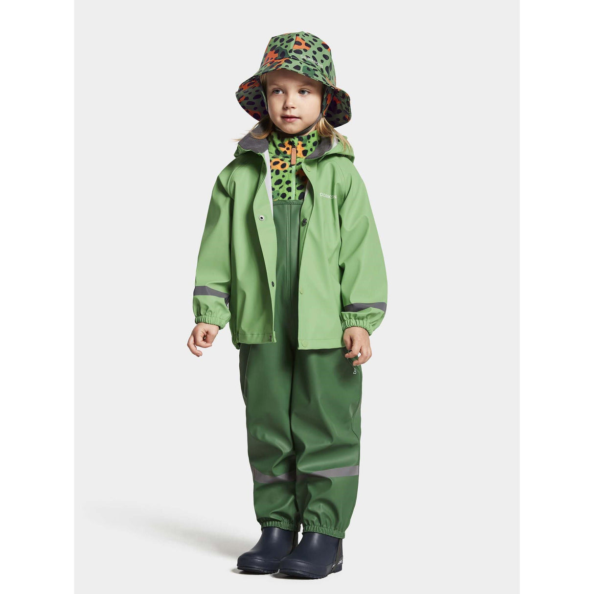 Didriksons Slaskeman Regn Set Green Pod