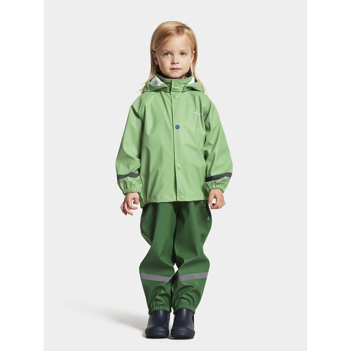 Didriksons Slaskeman Regn Set Green Pod