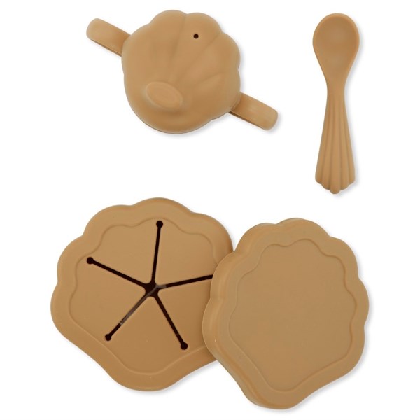 Konges Sløjd Silikon Clam Mat Set Bisquit