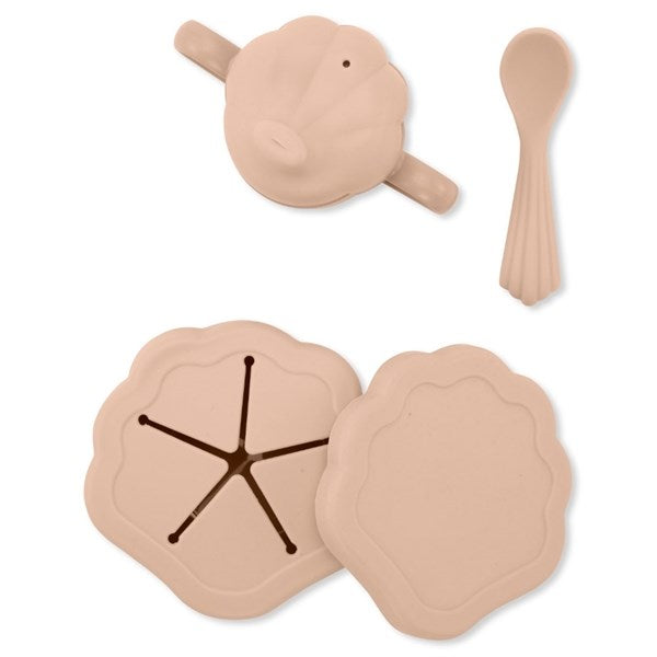 Konges Sløjd Silikon Clam Mat Set Strawberry Ice