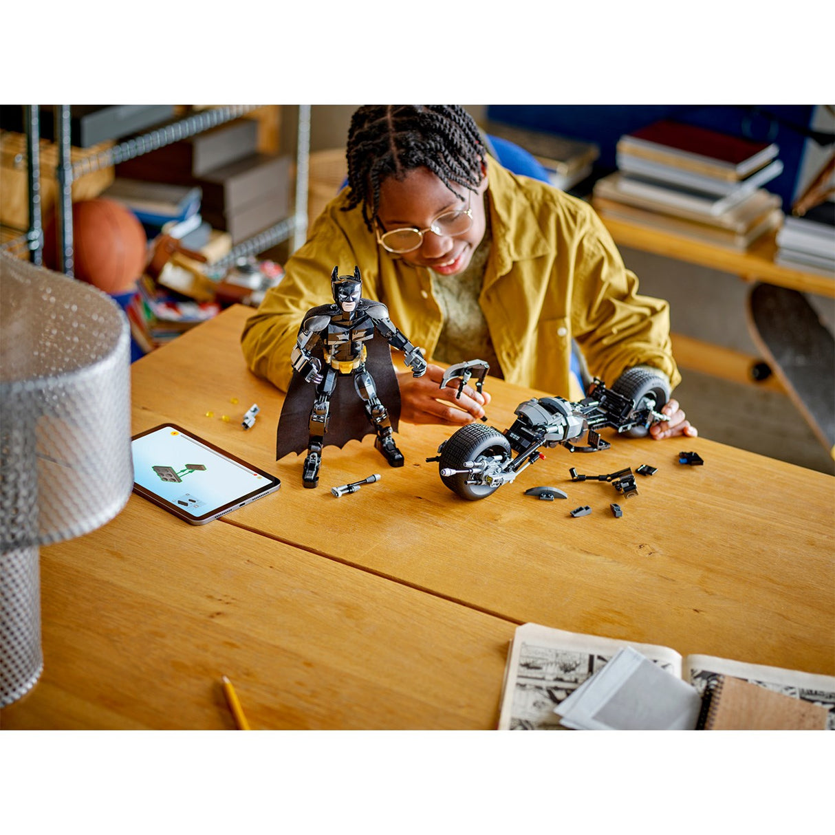 LEGO® Marvel Batman™ och Batpod motorcykel konstruktionsfigur