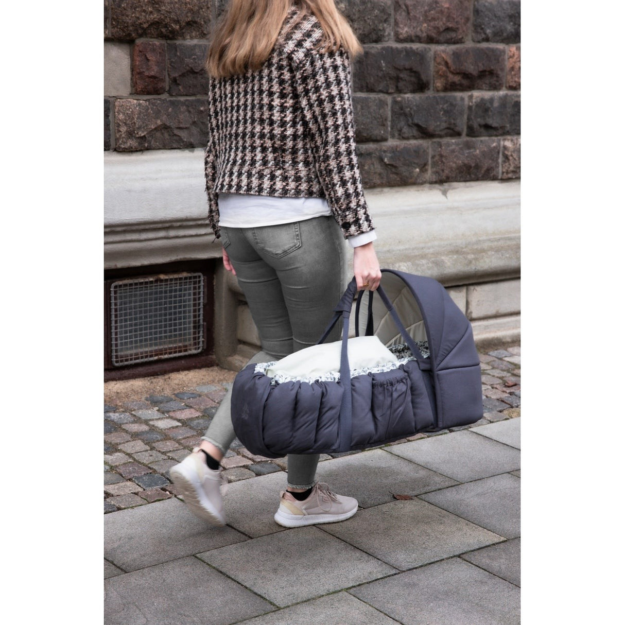 Sebra Blue Olive Huva For 3-In-1 Baby Nest