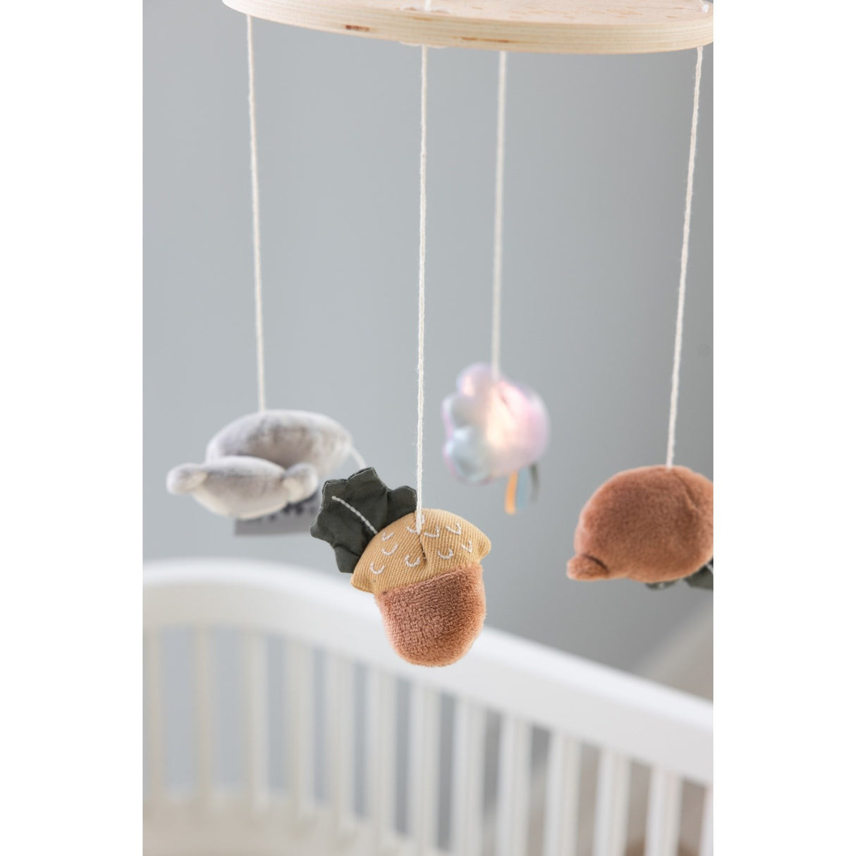 Sebra Woodland Baby Musical Spegel Mobil