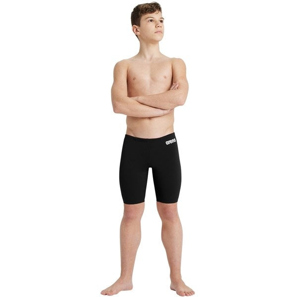 Arena Team Swim Jammer Lång Badeshorts Solid Black-White