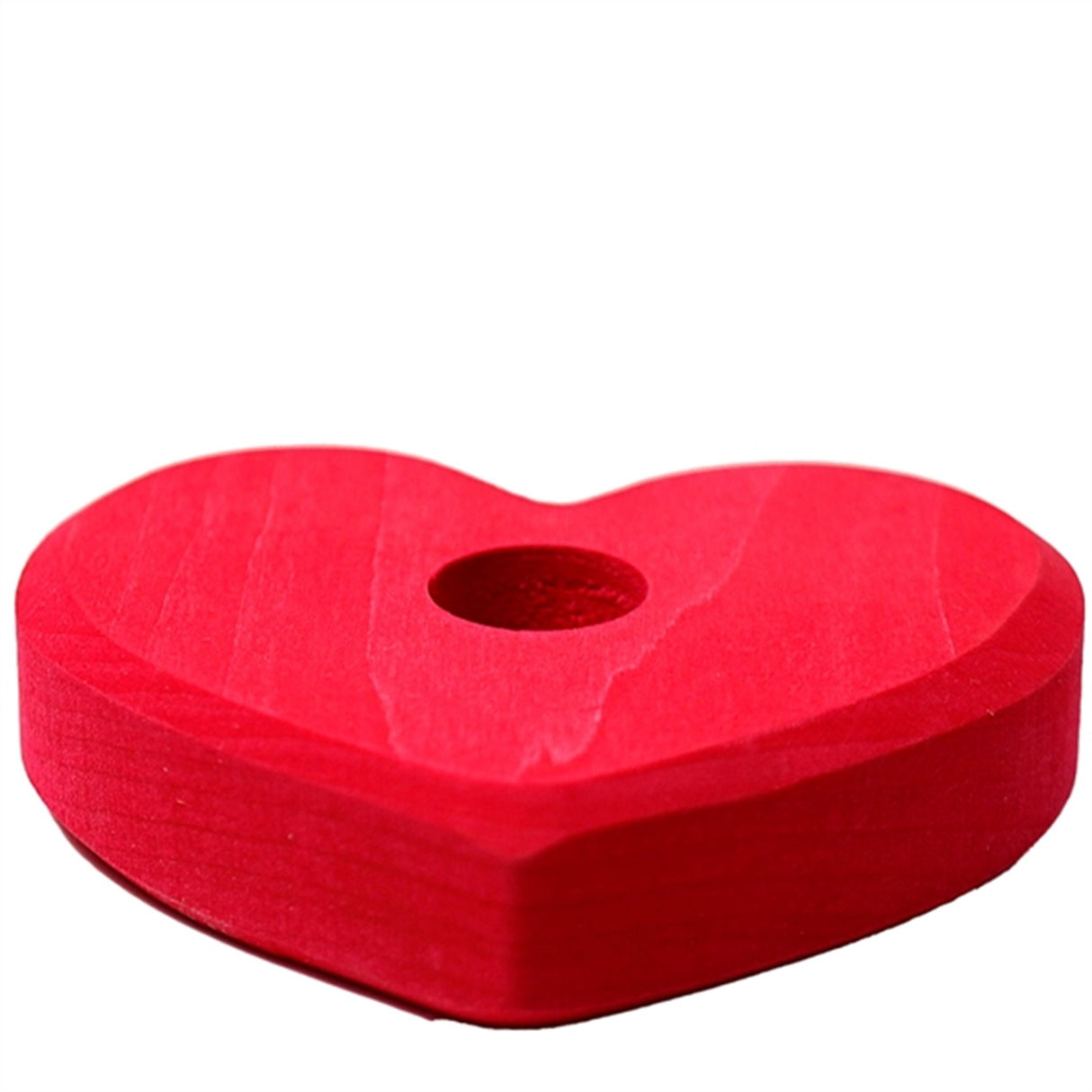 GRIMM´S Lysestage Lille Hjerte Rød