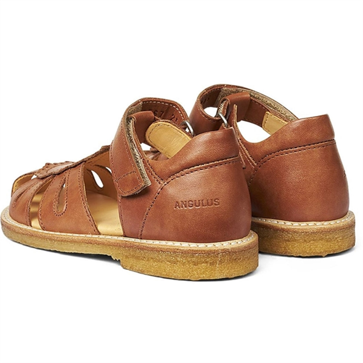 Angulus Sandal M. Kardborreband Tan