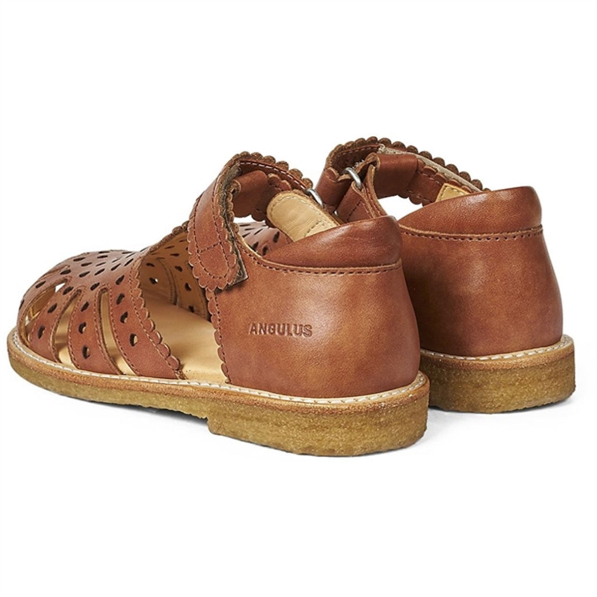 Angulus Sandal M. Kardborreband Och Hjärtan Tan