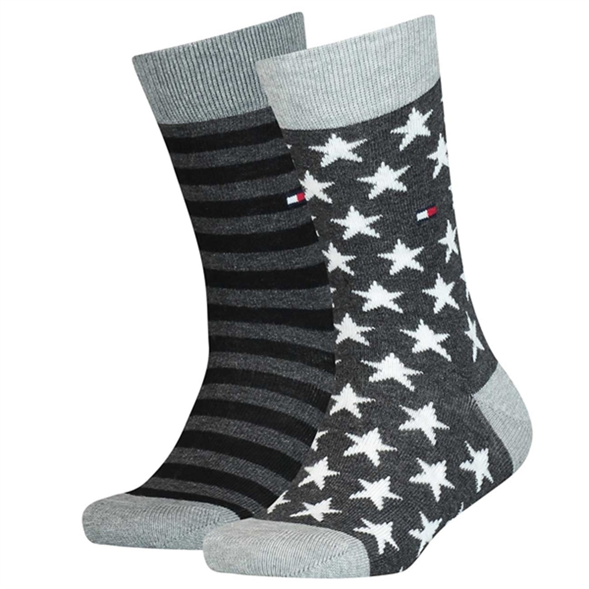 Tommy Hilfiger Kids 2-pack Strumpor Stars/Black Striped