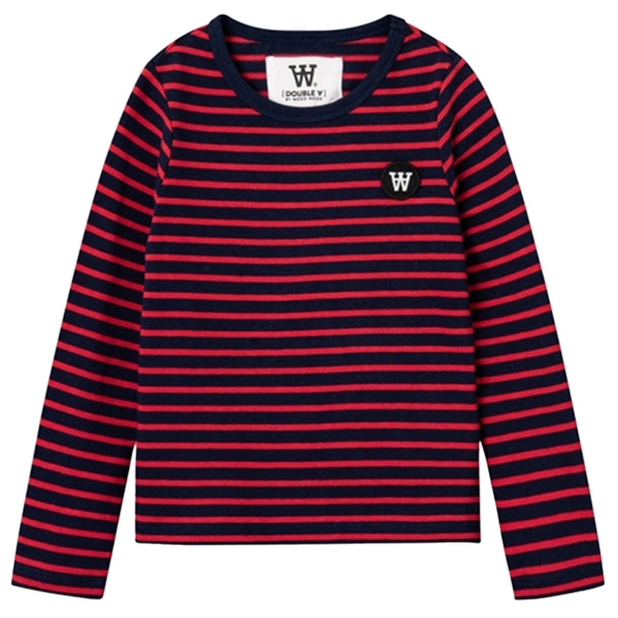 Wood Wood Navy/Red Stripes Kim Tröja