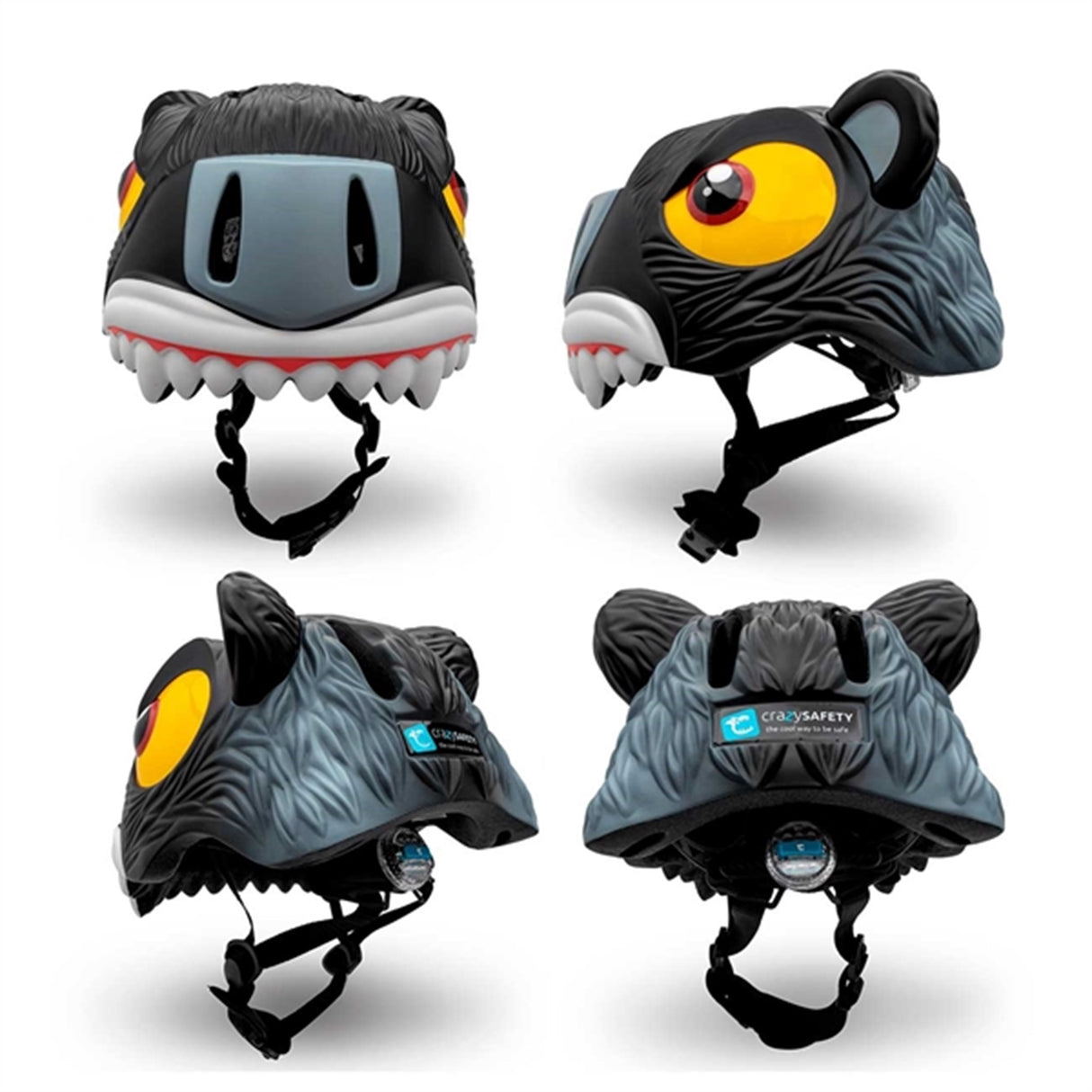 Crazy Safety Panter Cykelhjälm Black