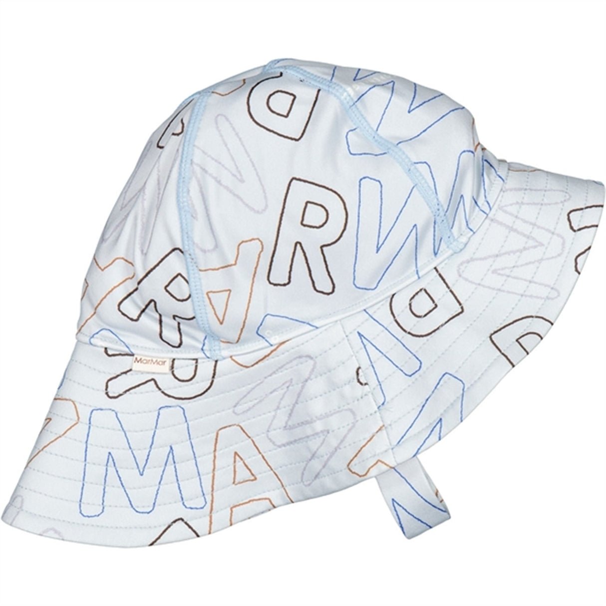MarMar Logo Outline Alba Splash Long UV Solhatt