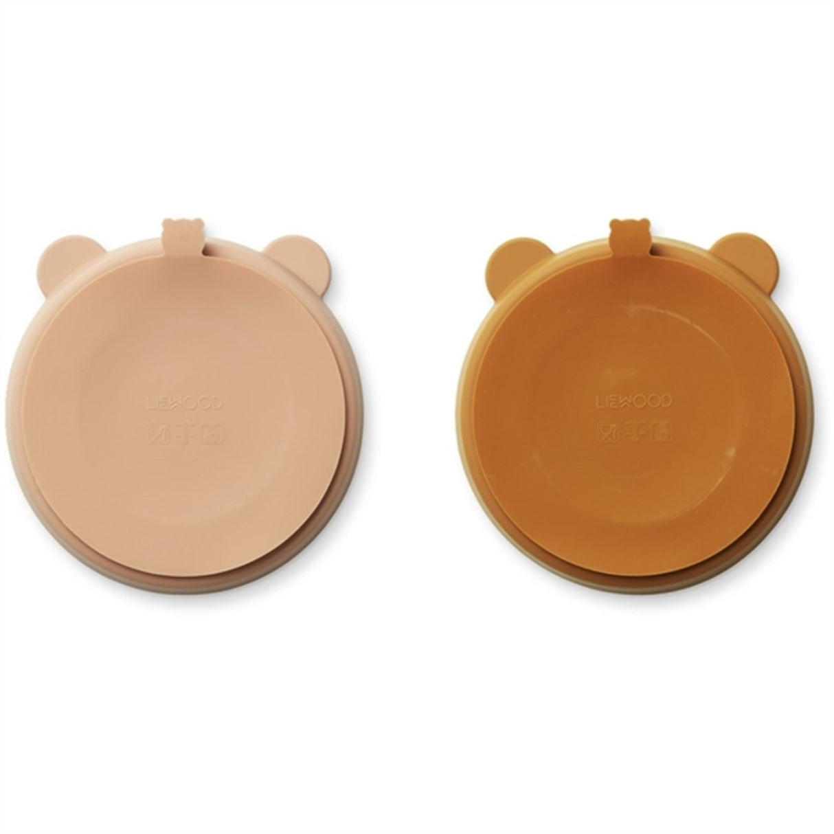 Liewood Stacy Tallerken 2-pak Mustard / tuscany rose mix