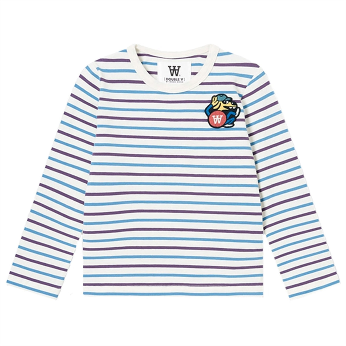 Wood Wood Off-white stripes Kim Doggy Patch Tröja