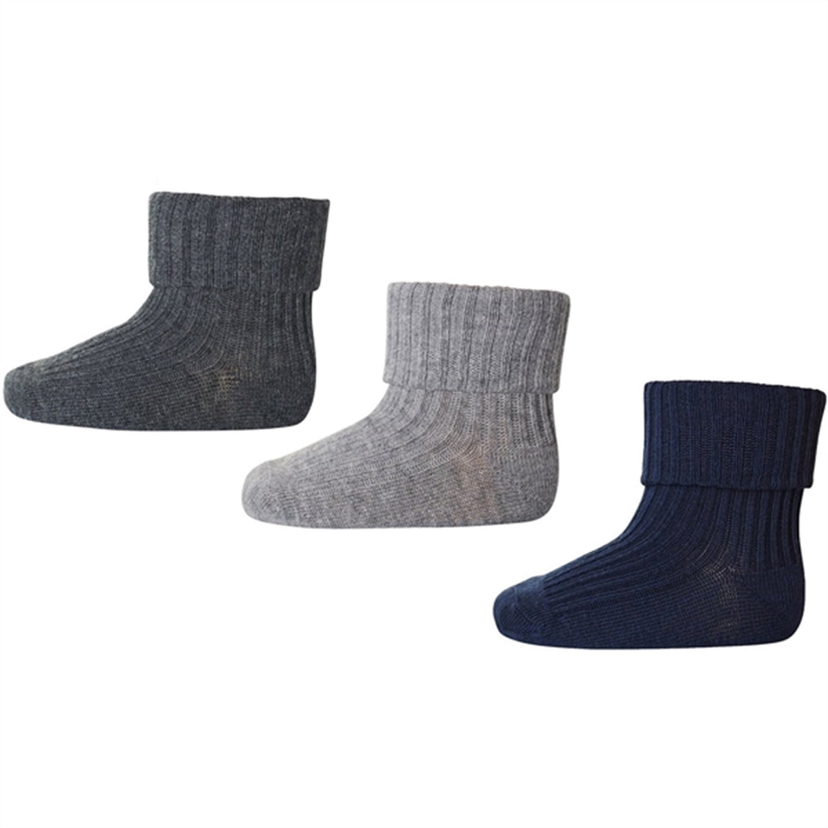 MP 99030 Cotton Rib Strumpor 3-pack 8902 Multi