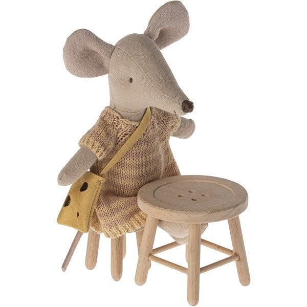 Maileg Table and Stool Set, Mouse