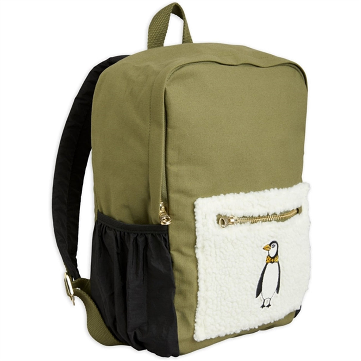 Mini Rodini Penguin Emb Ryggsäck Green